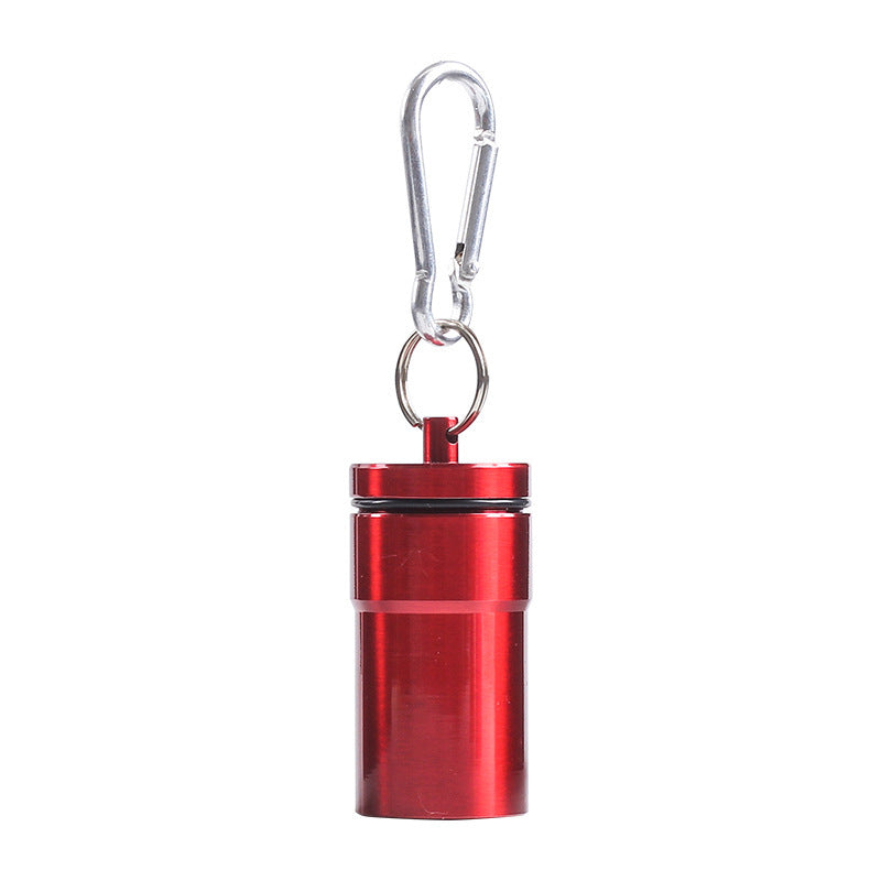 Mini Portable Windproof Ashtray with Keychain red by HitMyNeed