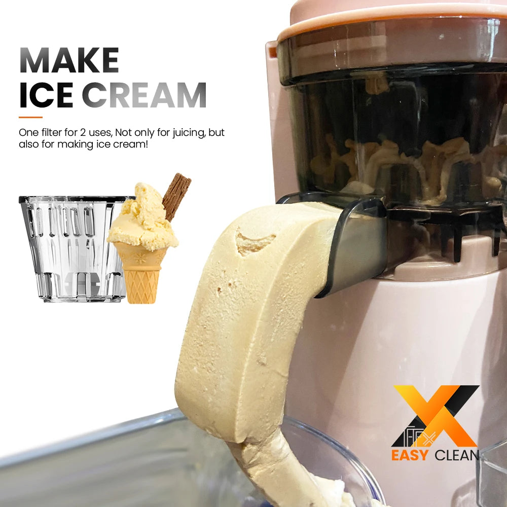 Mini-Pro Slow Juicer & Portable Ice Cream Maker by HitMyNeed