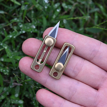Mini Push Knife EDC Keychain Tool by HitMyNeed