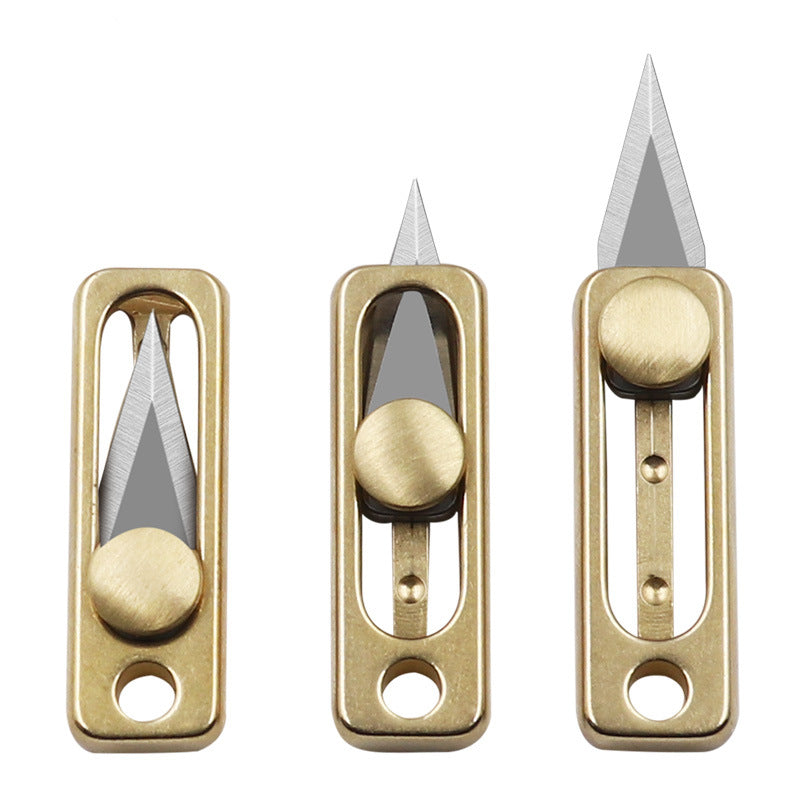 Mini Push Knife EDC Keychain Tool by HitMyNeed