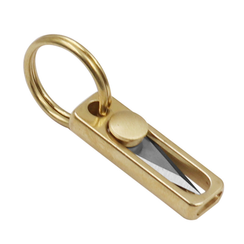Mini Push Knife EDC Keychain Tool by HitMyNeed