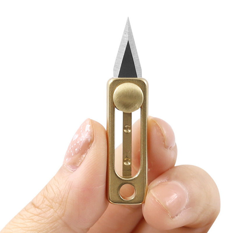 Mini Push Knife EDC Keychain Tool by HitMyNeed