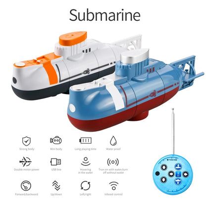Mini RC Submarine Remote Control Diving Toy for Kids by HitMyNeed