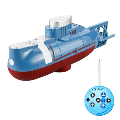 Mini RC Submarine Remote Control Diving Toy for Kids blue by HitMyNeed