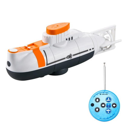 Mini RC Submarine Remote Control Diving Toy for Kids white by HitMyNeed