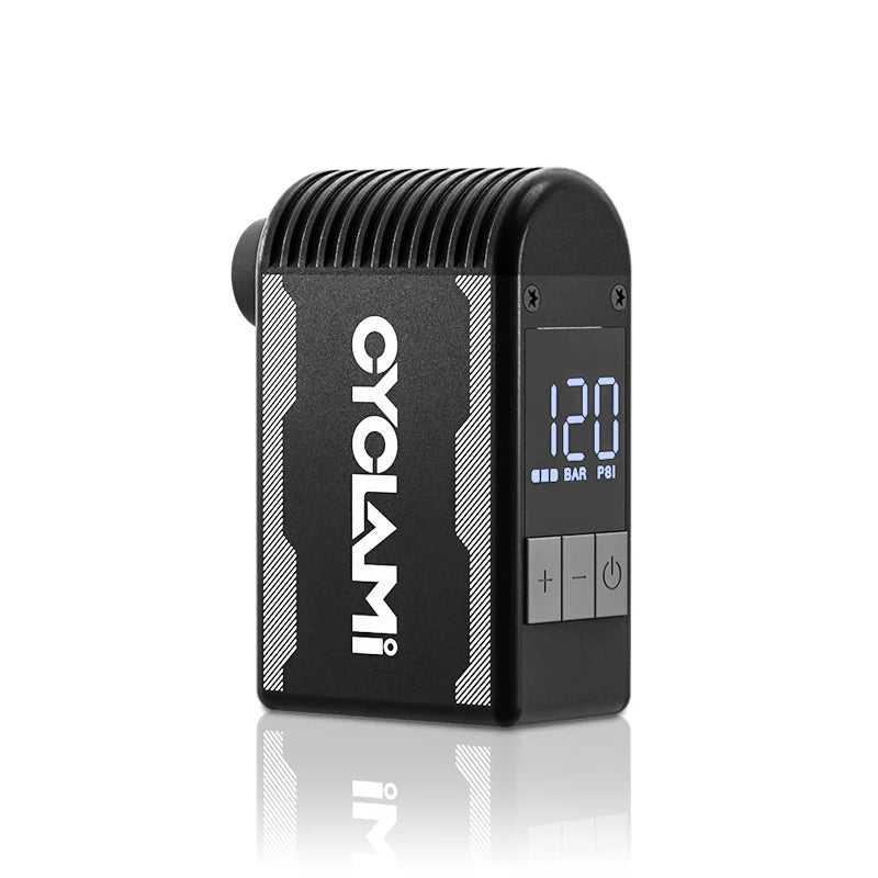 Mini Rechargeable Bicycle Pump 120 PSI for Schrader & Presta by HitMyNeed