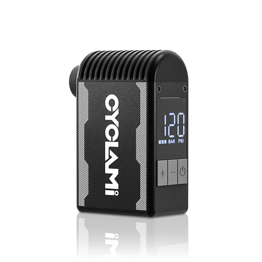 Mini Rechargeable Bicycle Pump 120 PSI for Schrader & Presta by HitMyNeed