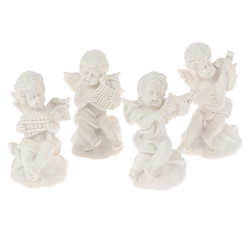 Mini Resin Angel Figurines Set of 4 by HitMyNeed