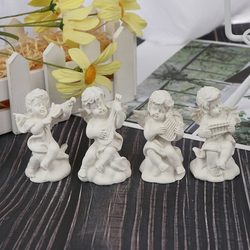 Mini Resin Angel Figurines Set of 4 by HitMyNeed