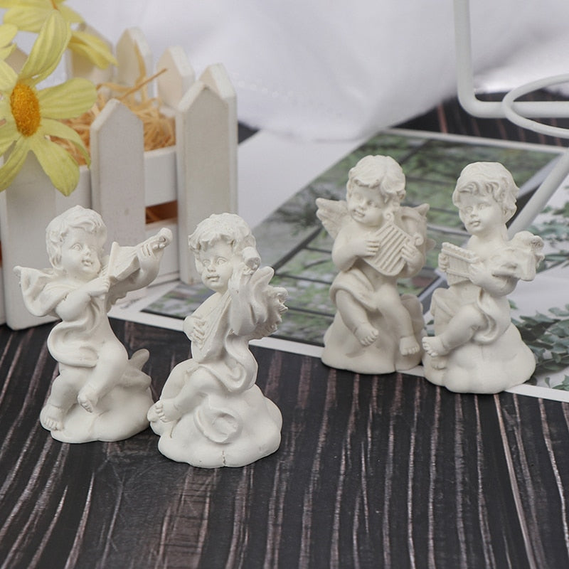 Mini Resin Angel Figurines Set of 4 by HitMyNeed