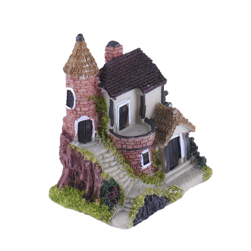 Mini Resin Garden House Fairy Ornament by HitMyNeed