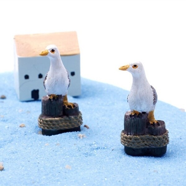 Mini Resin Seagull Ornaments Set of 3 by HitMyNeed