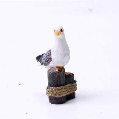 Mini Resin Seagull Ornaments Set of 3 by HitMyNeed
