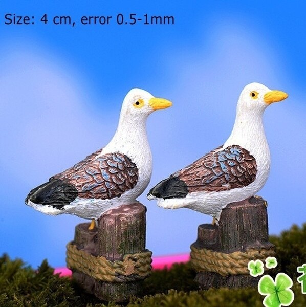Mini Resin Seagull Ornaments Set of 3 by HitMyNeed