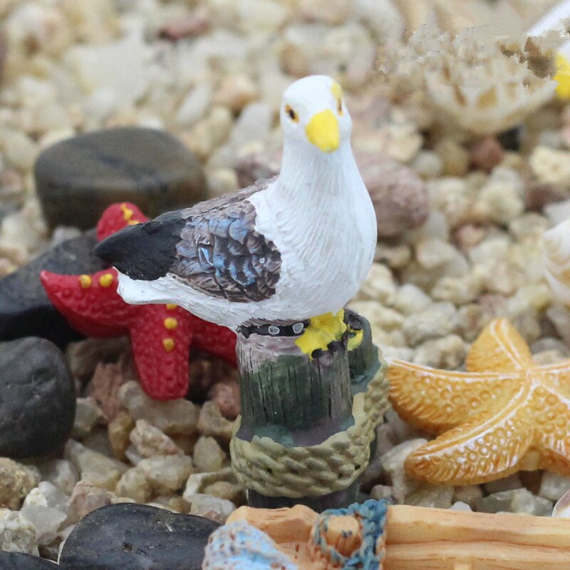 Mini Resin Seagull Ornaments Set of 3 by HitMyNeed