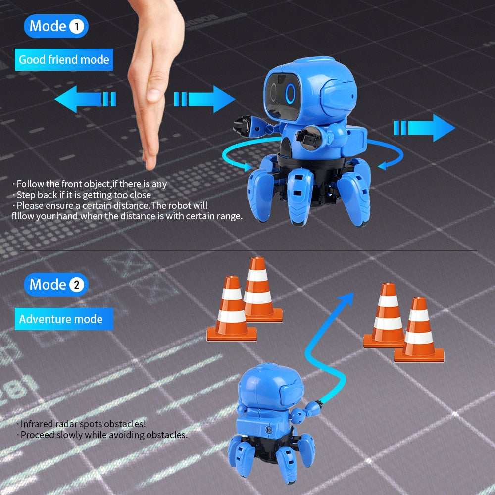 Mini Robot 6-Leg Crawler DIY Kit by HitMyNeed