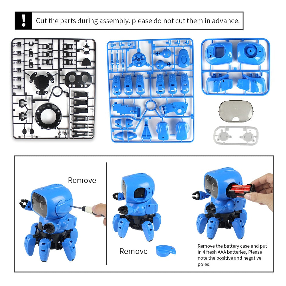Mini Robot 6-Leg Crawler DIY Kit by HitMyNeed