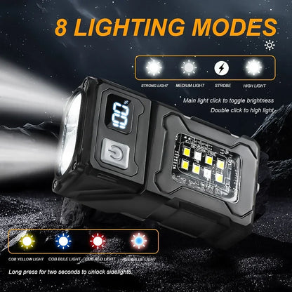 Mini Rotating Magnetic COB LED USB-Rechargeable Torch by HitMyNeed