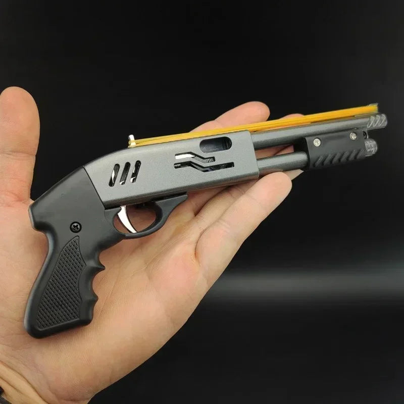Mini Rubber Band Shotgun Toy - 8-Shot Burst Model by HitMyNeed