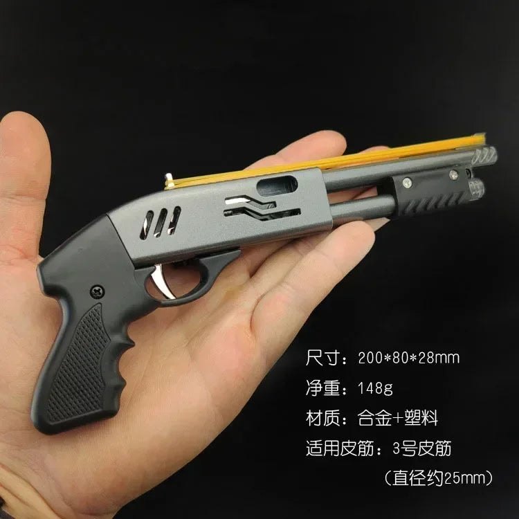 Mini Rubber Band Shotgun Toy - 8-Shot Burst Model by HitMyNeed
