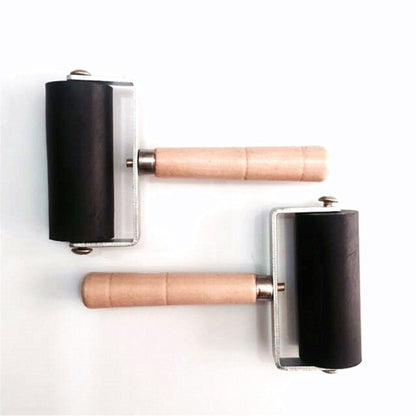 Mini Rubber Ink Roller with Wooden Handle 12cm by HitMyNeed