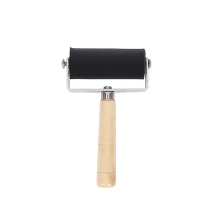 Mini Rubber Ink Roller with Wooden Handle 12cm by HitMyNeed