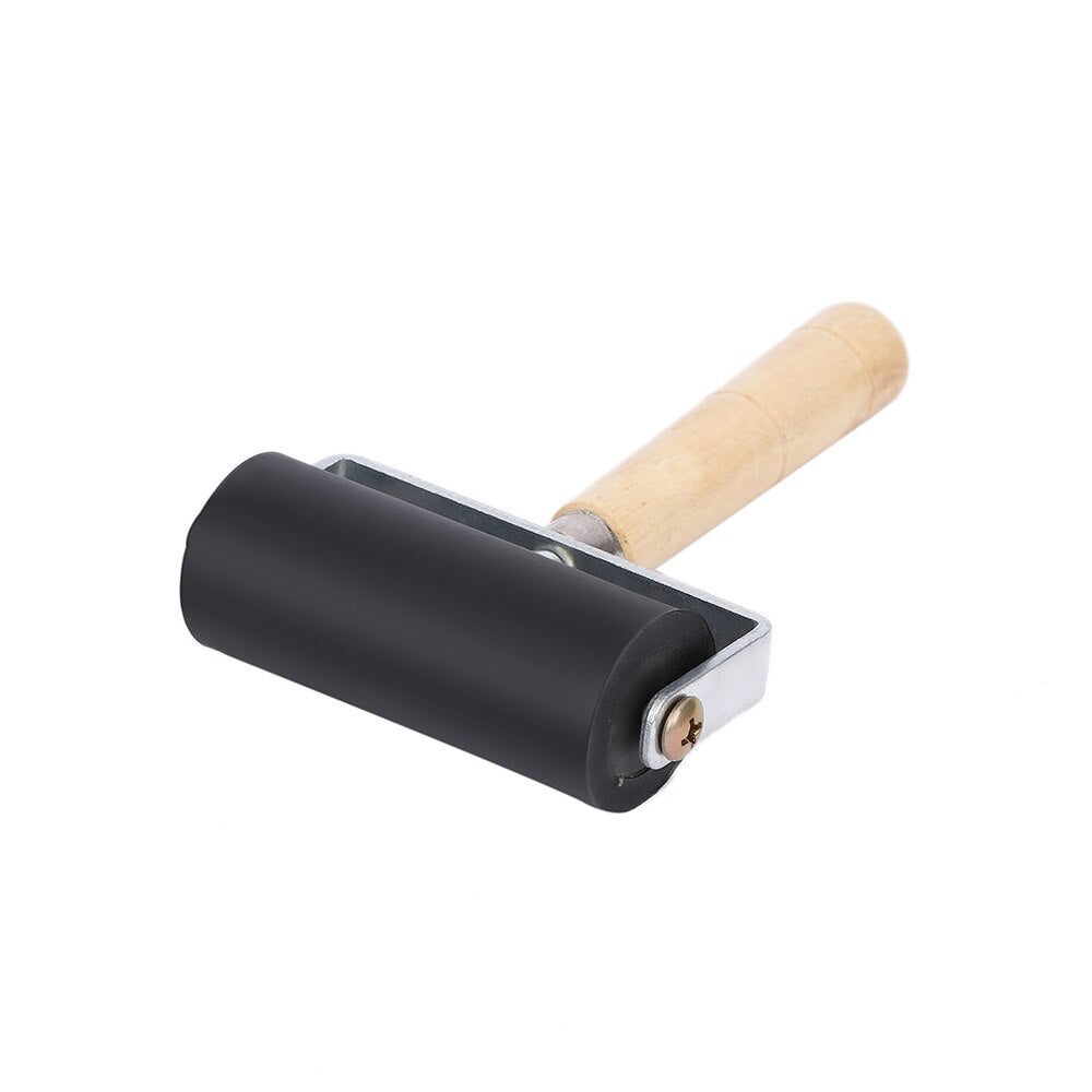Mini Rubber Ink Roller with Wooden Handle 12cm by HitMyNeed