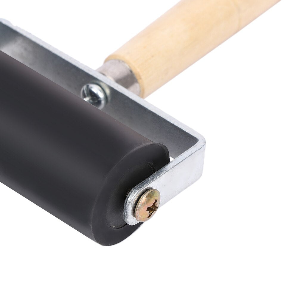 Mini Rubber Ink Roller with Wooden Handle 12cm by HitMyNeed