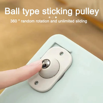 Mini Self Adhesive Rotating Cabinet Wheels (20 pcs) by HitMyNeed