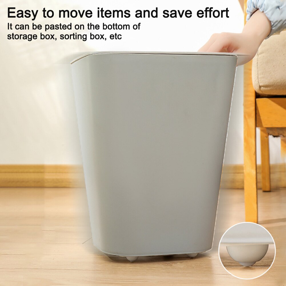 Mini Self Adhesive Rotating Cabinet Wheels (20 pcs) by HitMyNeed