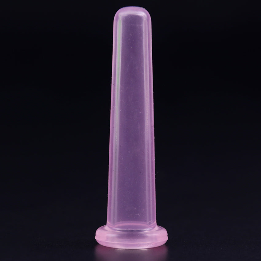 Mini Silicone Facial Suction Cup for Skin Massage pink by HitMyNeed