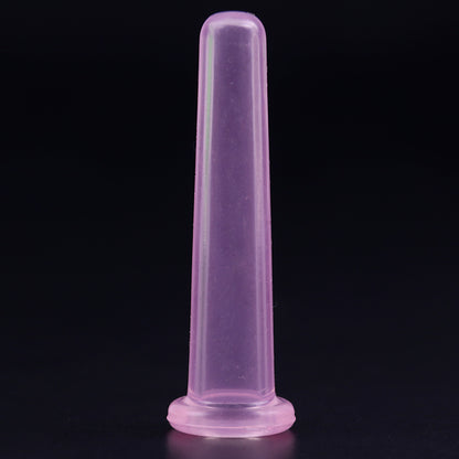 Mini Silicone Facial Suction Cup for Skin Massage pink by HitMyNeed