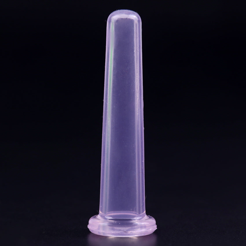 Mini Silicone Facial Suction Cup for Skin Massage purple by HitMyNeed