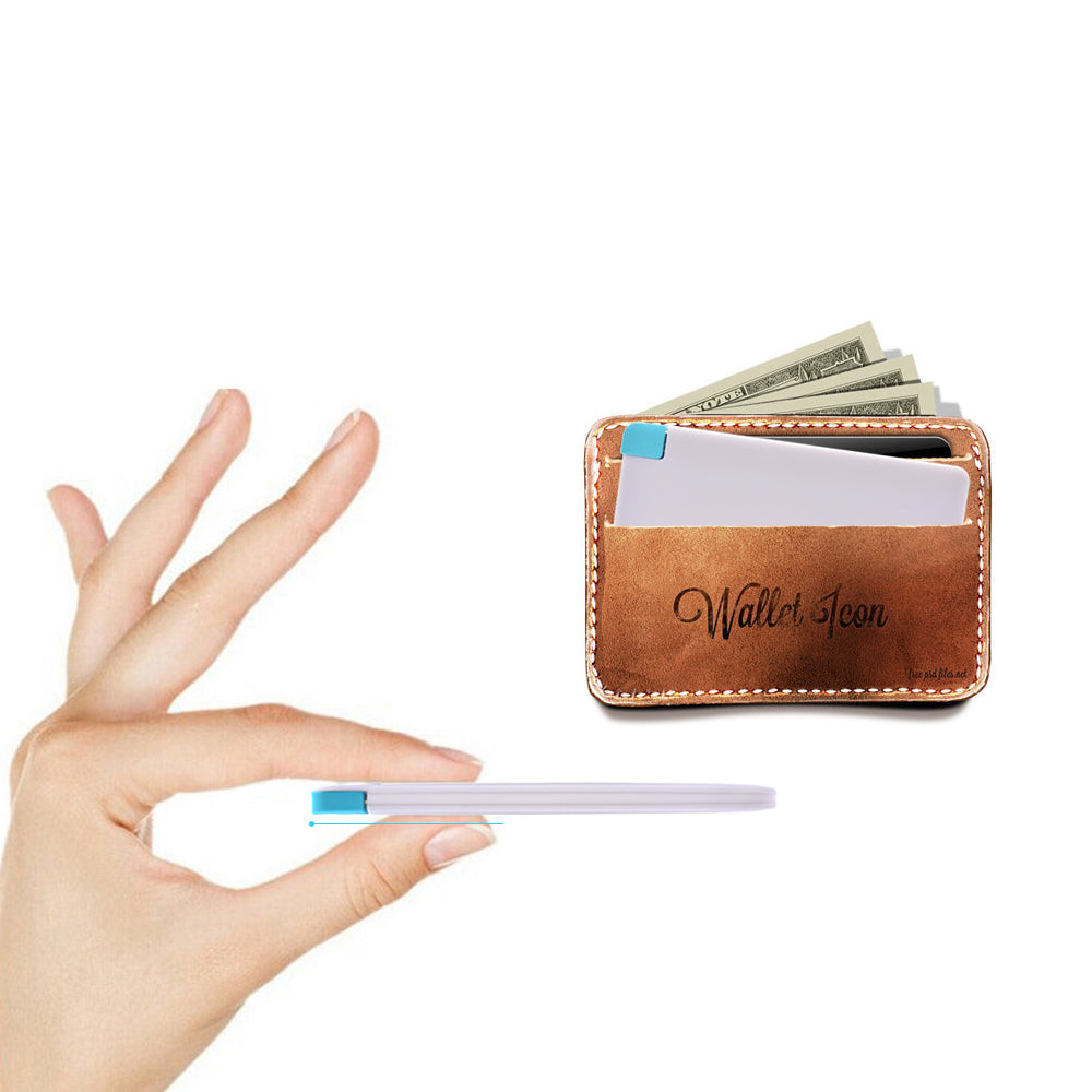 Mini Slim Card Power Bank 2500mAh by HitMyNeed