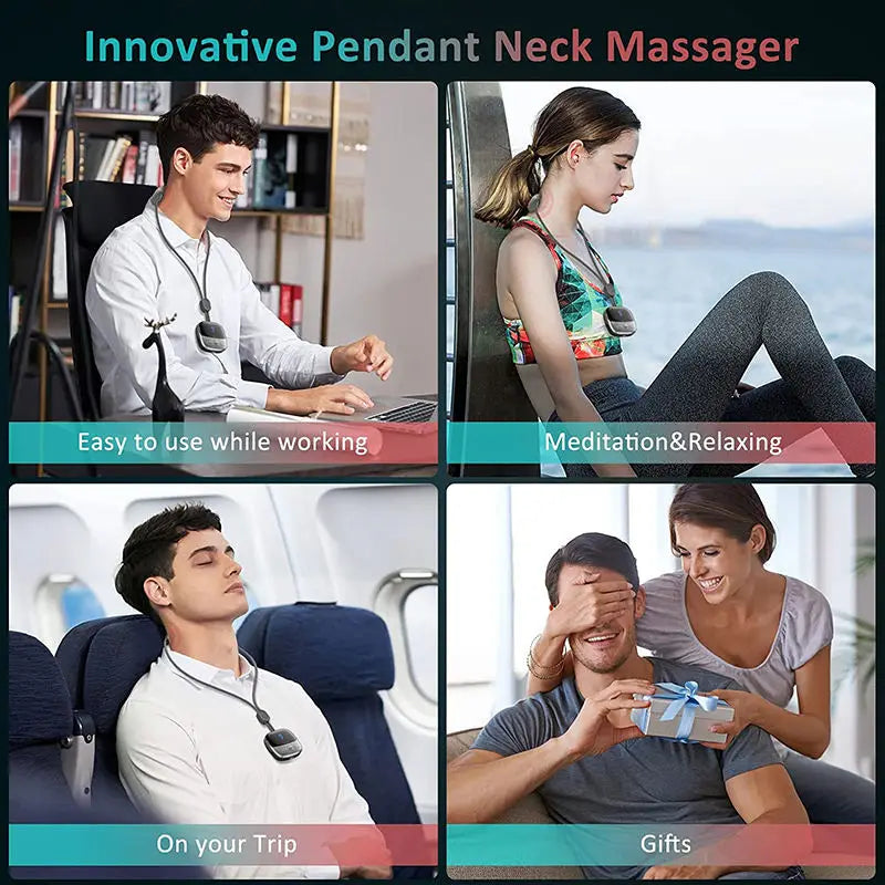 Mini Smart Hanging Neck and Shoulder Massager by HitMyNeed