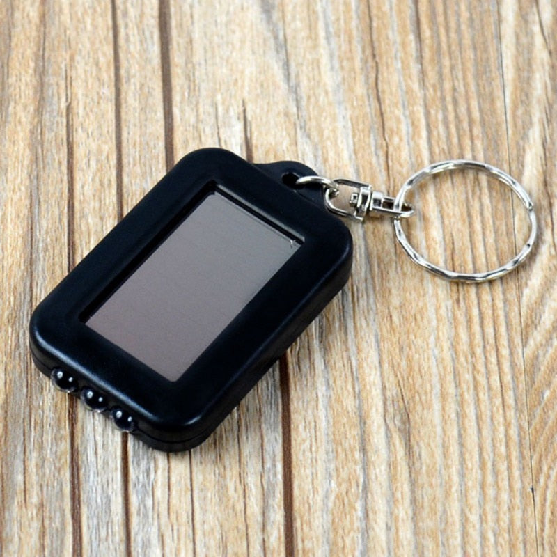Mini Solar Keychain Flashlight with LED Light by HitMyNeed
