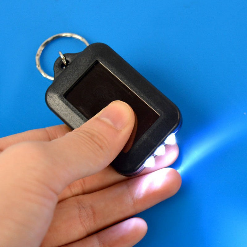 Mini Solar Keychain Flashlight with LED Light by HitMyNeed