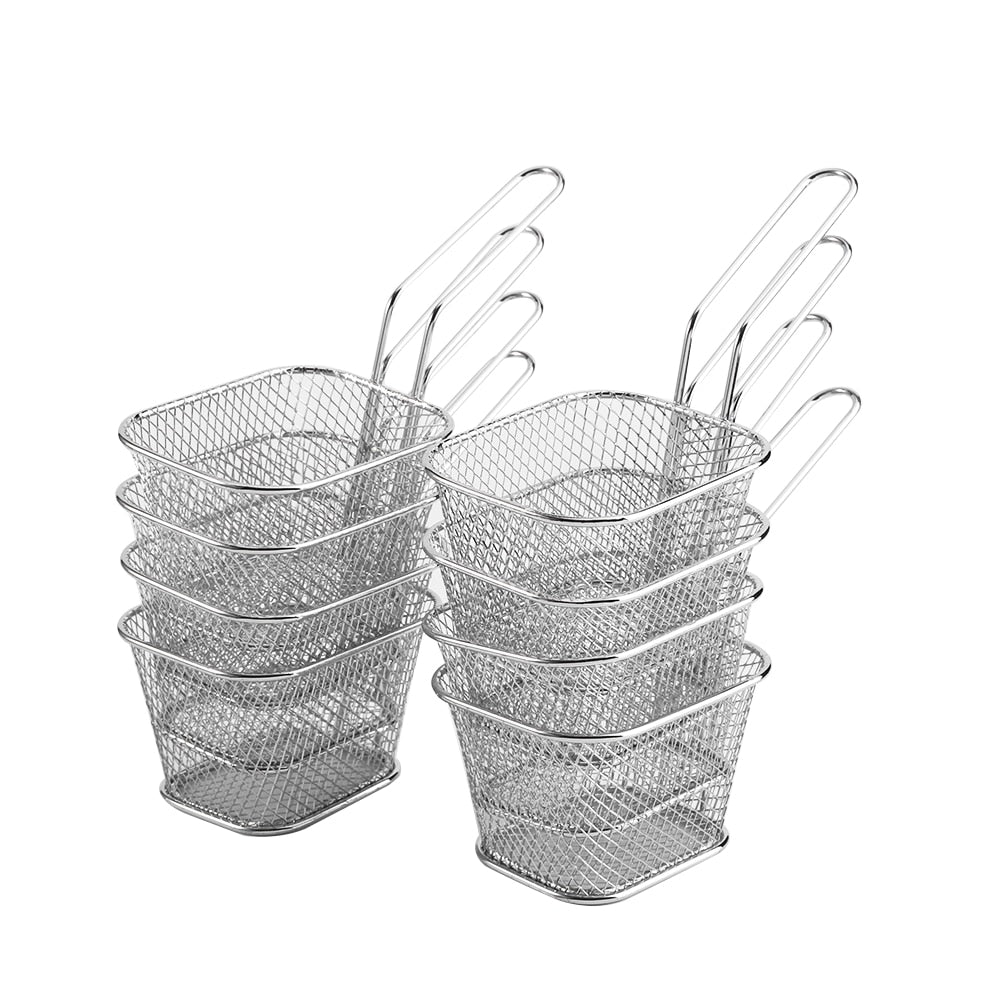 Mini Stainless Steel Deep Frying Baskets, Set of 8 by HitMyNeed