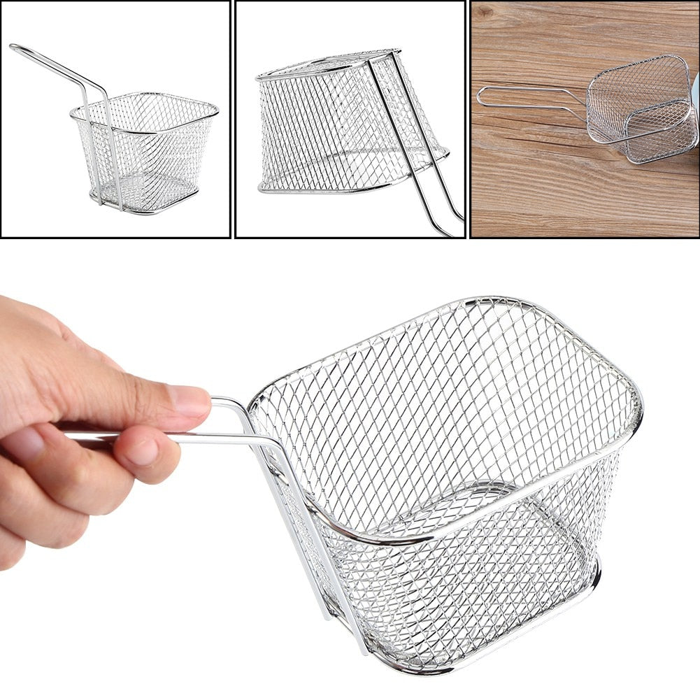 Mini Stainless Steel Deep Frying Baskets, Set of 8 by HitMyNeed