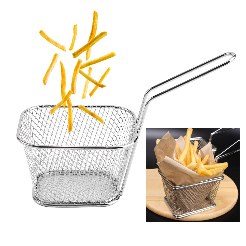Mini Stainless Steel Deep Frying Baskets, Set of 8 by HitMyNeed