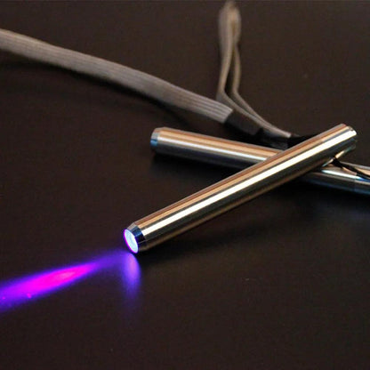 Mini Stainless Steel UV LED Flashlight Torch by HitMyNeed