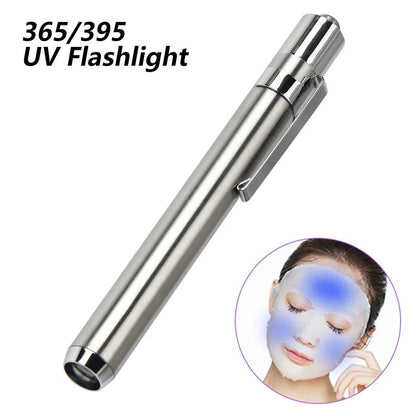 Mini Stainless Steel UV LED Flashlight Torch by HitMyNeed