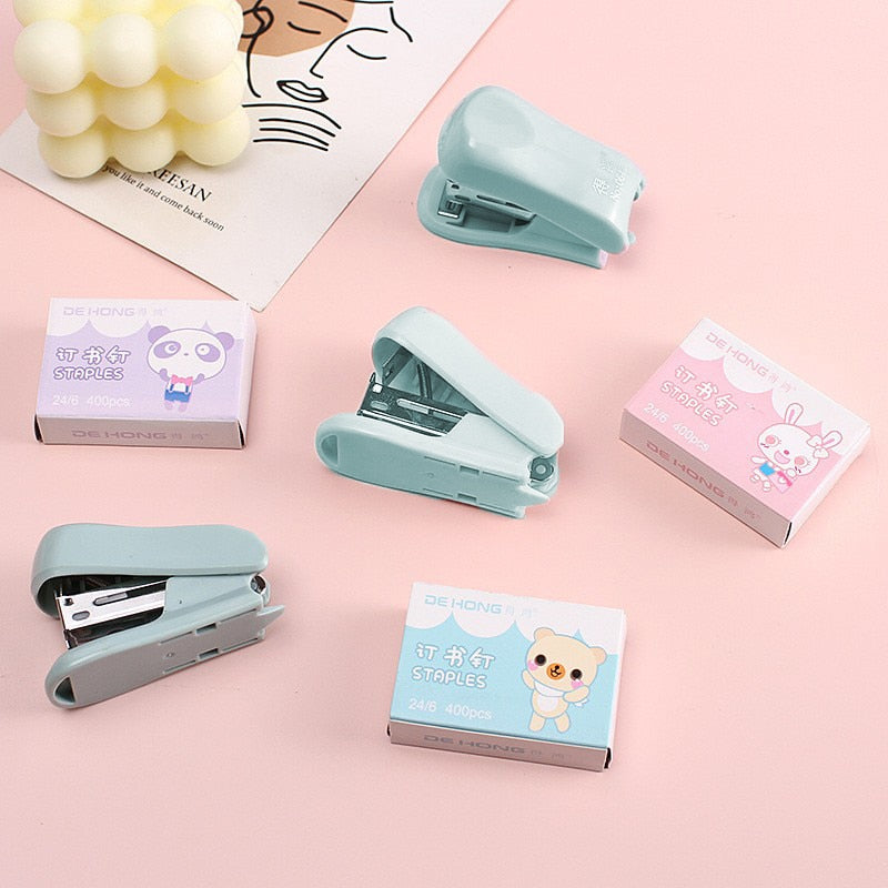 Mini Stapler with 6,400 Staples - Compact Office Tool by HitMyNeed