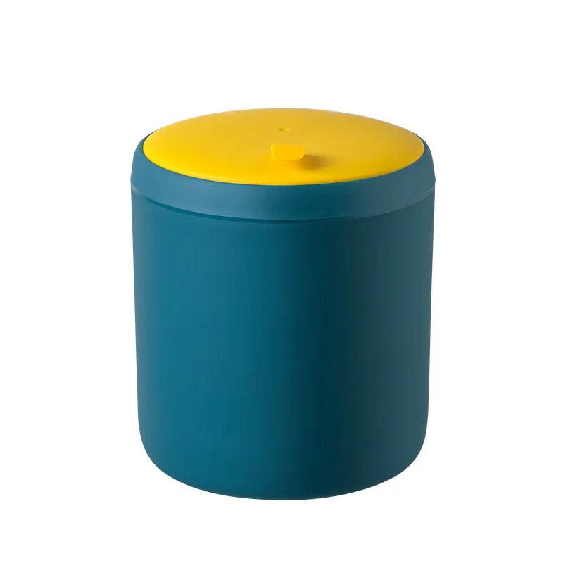 Mini Table Top Waste Bin for Desk and Countertops blue by HitMyNeed