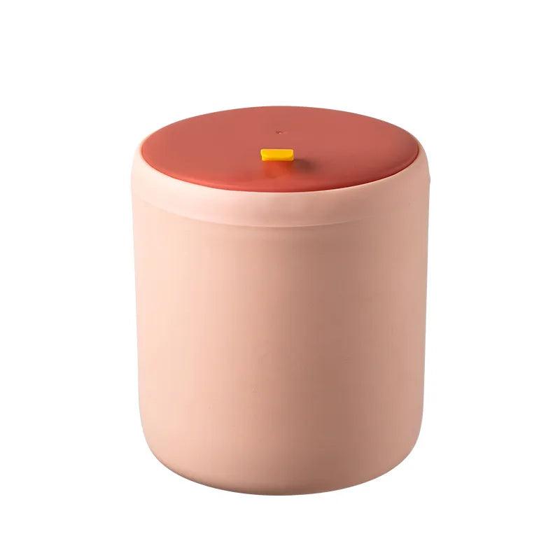 Mini Table Top Waste Bin for Desk and Countertops pink by HitMyNeed