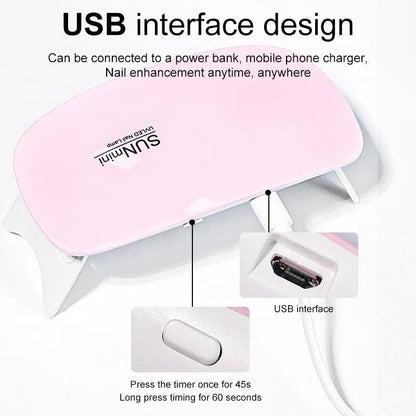 Mini USB LED Nail Dryer Lamp for Gel Polish by HitMyNeed