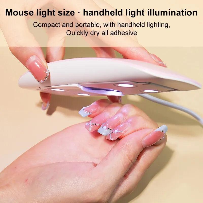 Mini USB LED Nail Dryer Lamp for Gel Polish by HitMyNeed