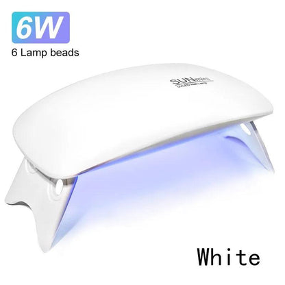 Mini USB LED Nail Dryer Lamp for Gel Polish white by HitMyNeed