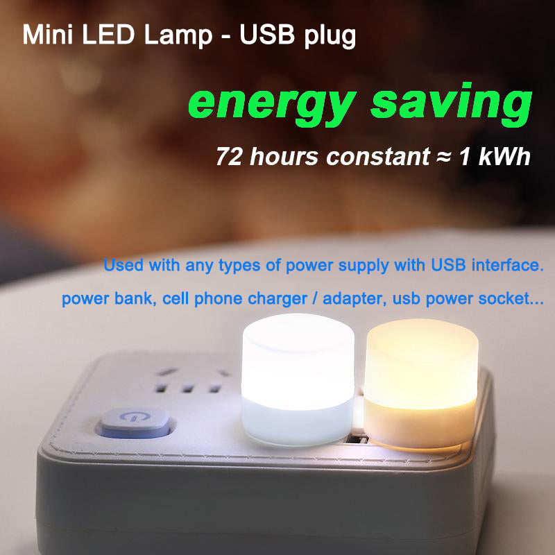 Mini USB LED Night Lights Set (12 Pack) 12pcs-purple by HitMyNeed