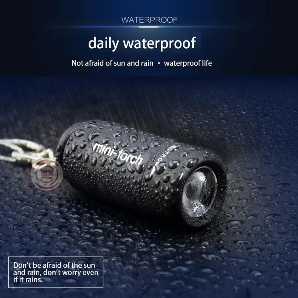 Mini USB Rechargeable Keychain Flashlight by HitMyNeed